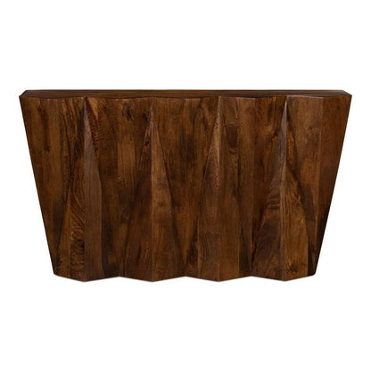 Denali Console Table Solid Wood Natural - LOOMLAN - Sarreid - Console Tables