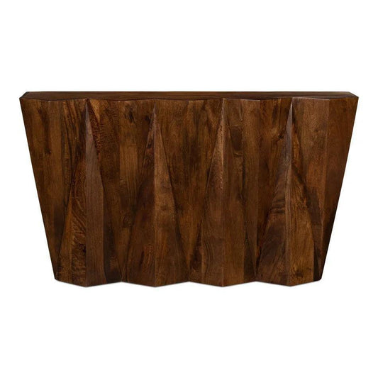 Denali Console Table Solid Wood Natural - LOOMLAN - Sarreid - Console Tables