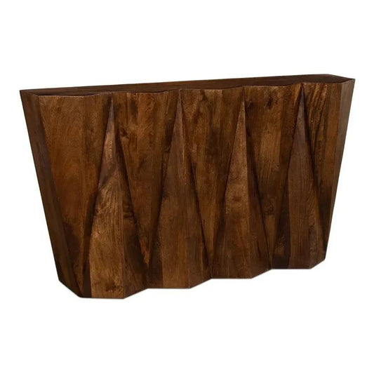 Denali Console Table Solid Wood Natural - LOOMLAN - Sarreid - Console Tables