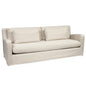 Denly Beige Slipcover Three Seater Sofa