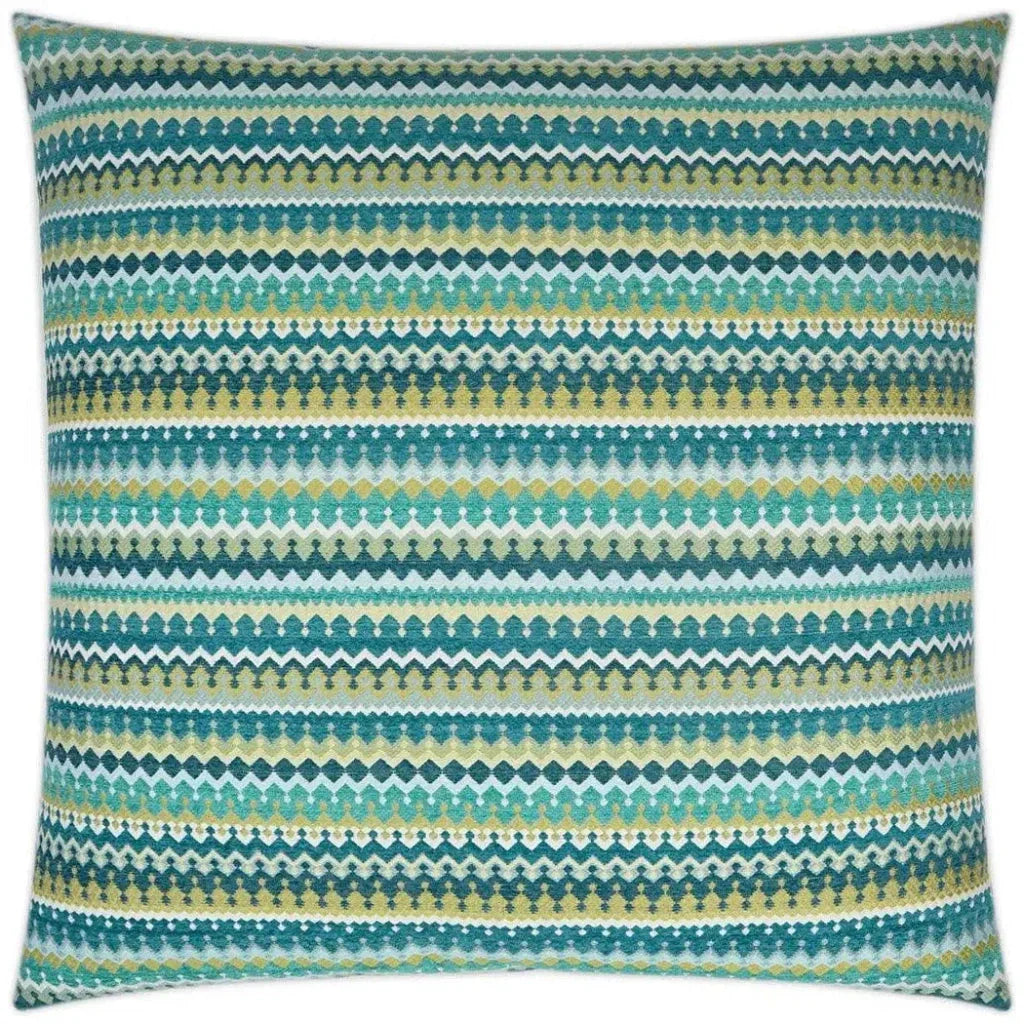 Denmark Peacock Teal Large Throw Pillow Insert - LOOMLAN - D.V. Kap - Throw Pillows