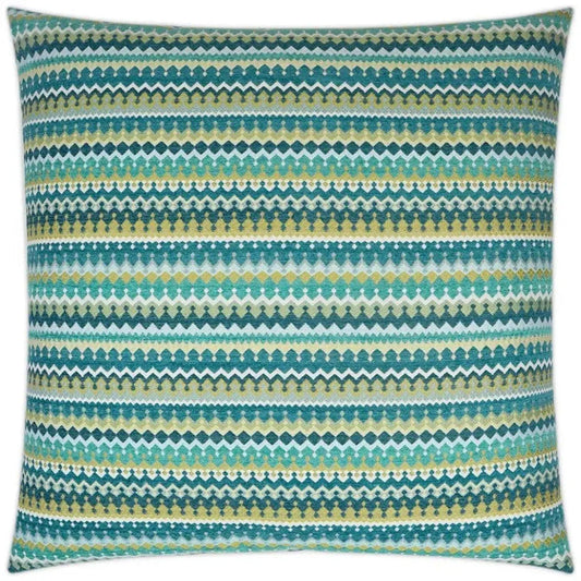 Denmark Peacock Teal Large Throw Pillow Insert - LOOMLAN - D.V. Kap - Throw Pillows