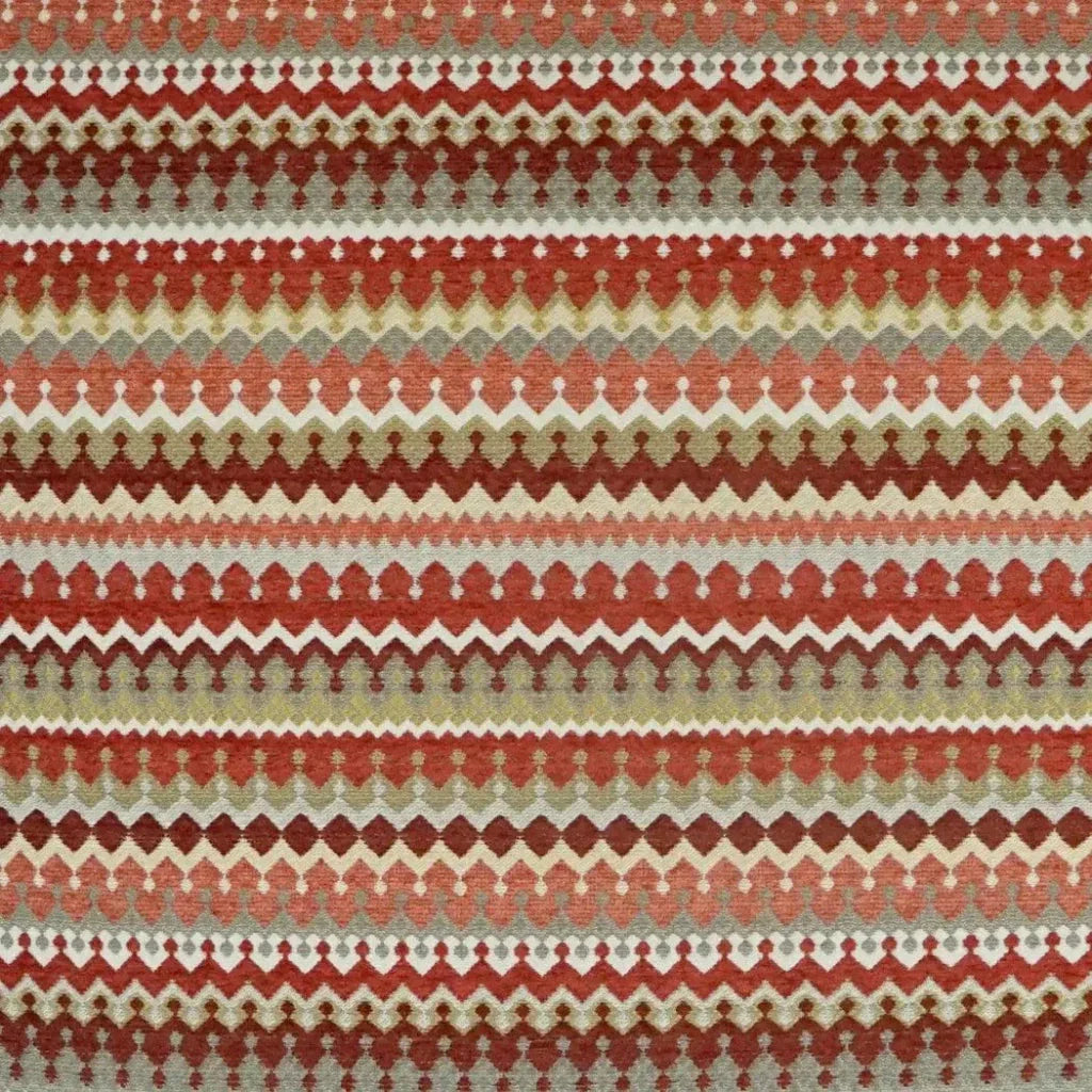 Denmark Sienna Global Red Large Throw Pillow Insert - LOOMLAN - D.V. Kap - Throw Pillows