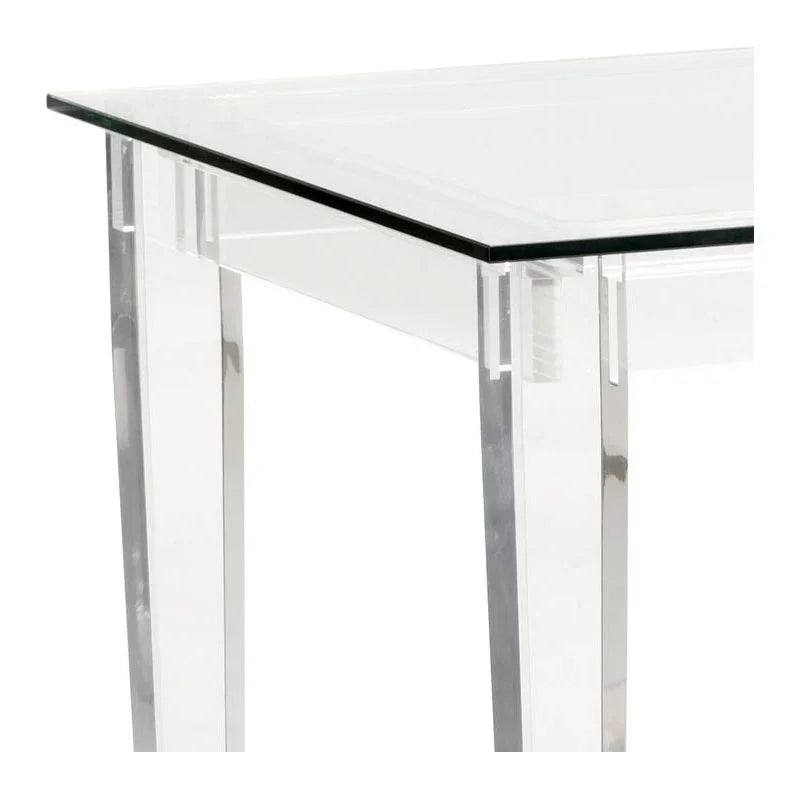 Denver Acrylic Made Based Desk-Home Office Desks-Chelsea House-LOOMLAN