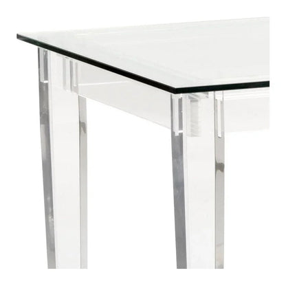 Denver Acrylic Made Based Desk-Home Office Desks-Chelsea House-LOOMLAN