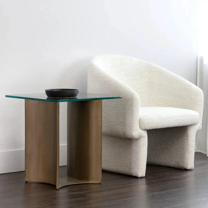 Denver Iron Based Rectangular Side Table - LOOMLAN - SUNPAN - Side Tables