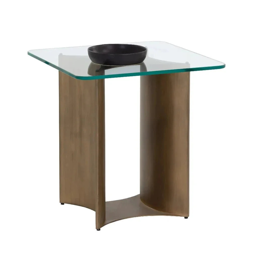 Denver Iron Based Rectangular Side Table - LOOMLAN - SUNPAN - Side Tables