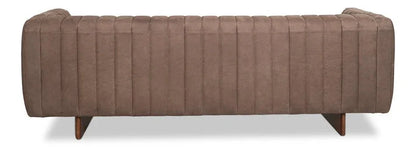 Denys Top Grain Leather Brown Sofa - LOOMLAN - Sarreid - Sofas & Loveseats