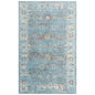 Deri Floral Blue/ Beige Large Area Rugs For Living Room - LOOMLAN - LOOMLAN - Area Rugs