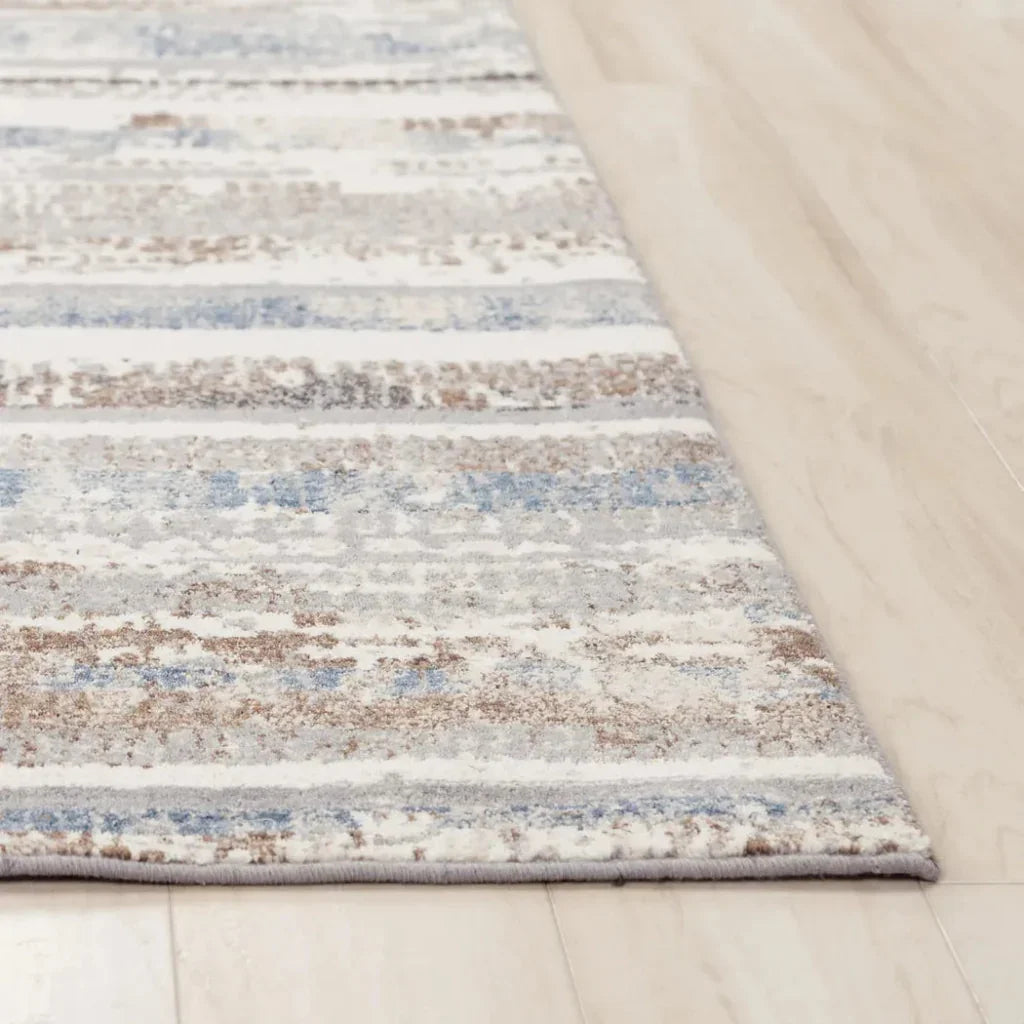 Dero Stripe Blue Large Area Rugs For Living Room - LOOMLAN - LOOMLAN - Area Rugs
