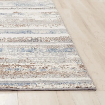 Dero Stripe Blue Large Area Rugs For Living Room - LOOMLAN - LOOMLAN - Area Rugs