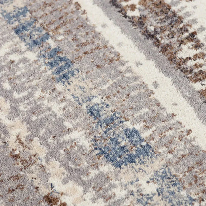 Dero Stripe Blue Large Area Rugs For Living Room - LOOMLAN - LOOMLAN - Area Rugs
