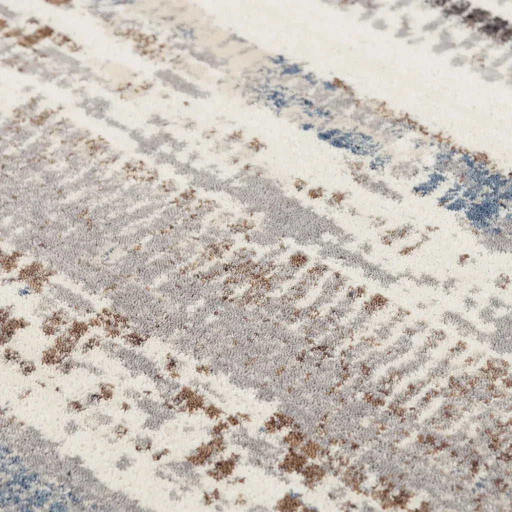 Dero Stripe Blue Large Area Rugs For Living Room - LOOMLAN - LOOMLAN - Area Rugs