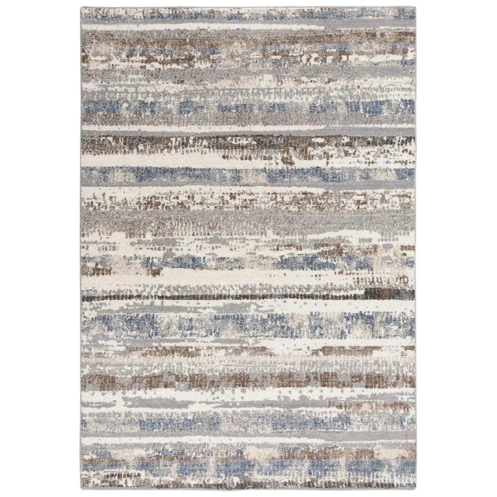 Dero Stripe Blue Large Area Rugs For Living Room - LOOMLAN - LOOMLAN - Area Rugs