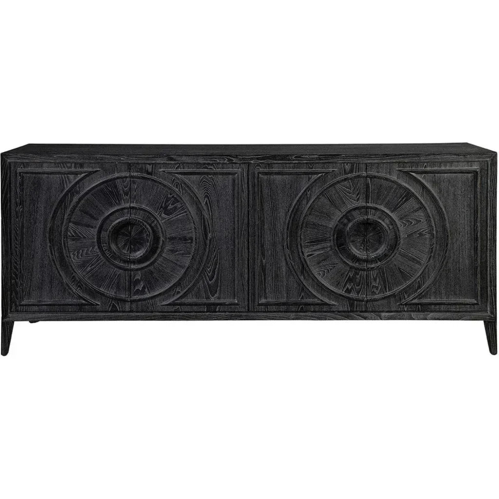 Deroche Wooden Black Sideboard - LOOMLAN - Furniture Classics - Sideboards