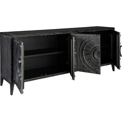 Deroche Wooden Black Sideboard - LOOMLAN - Furniture Classics - Sideboards