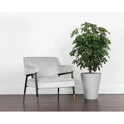 Derome Leather Unique Lounge Chair - LOOMLAN - SUNPAN - Accent Chairs