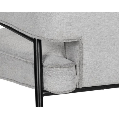 Derome Leather Unique Lounge Chair - LOOMLAN - SUNPAN - Accent Chairs