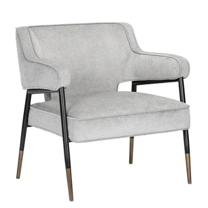 Derome Leather Unique Lounge Chair - LOOMLAN - SUNPAN - Accent Chairs