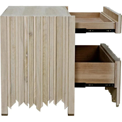 Desdemona Wood Chest With 3 Drawers - LOOMLAN - Noir - Chests