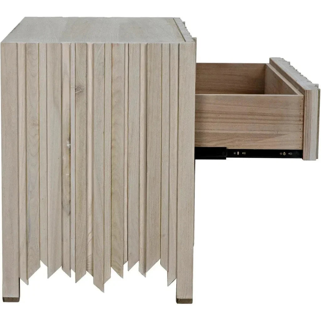 Desdemona Wood Chest With 3 Drawers - LOOMLAN - Noir - Chests