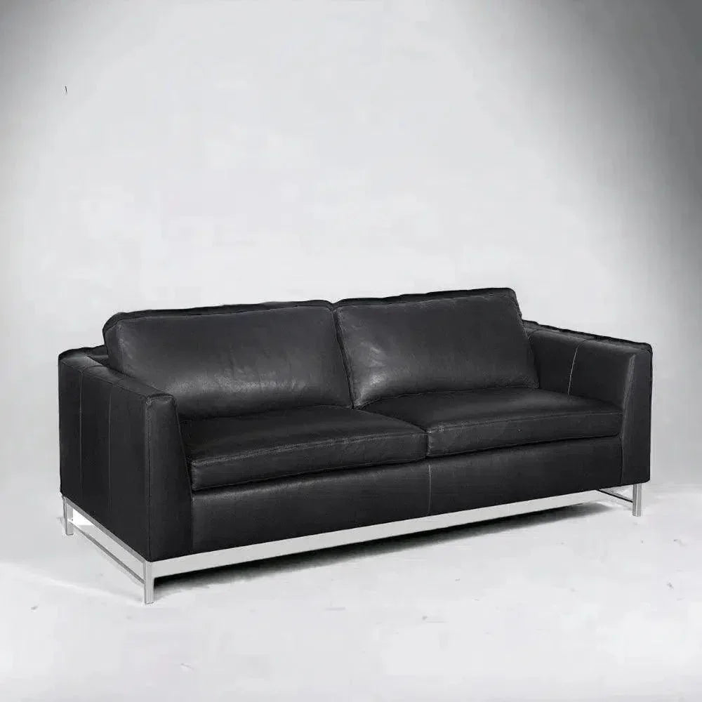 Desert Custom Oasis - Find Serenity on Leather Couch - LOOMLAN - Uptown Sebastian - Sofas & Loveseats