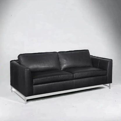 Desert Custom Oasis - Find Serenity on Leather Couch - LOOMLAN - Uptown Sebastian - Sofas & Loveseats
