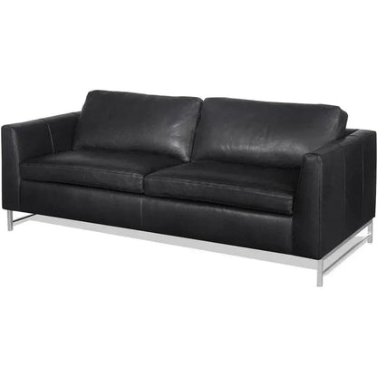 Desert Custom Oasis - Find Serenity on Leather Couch - LOOMLAN - Uptown Sebastian - Sofas & Loveseats