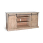 Desert Rock TV Console Fireplace Option Light Brown - LOOMLAN - Sunny D - TV Stands & Media Centers