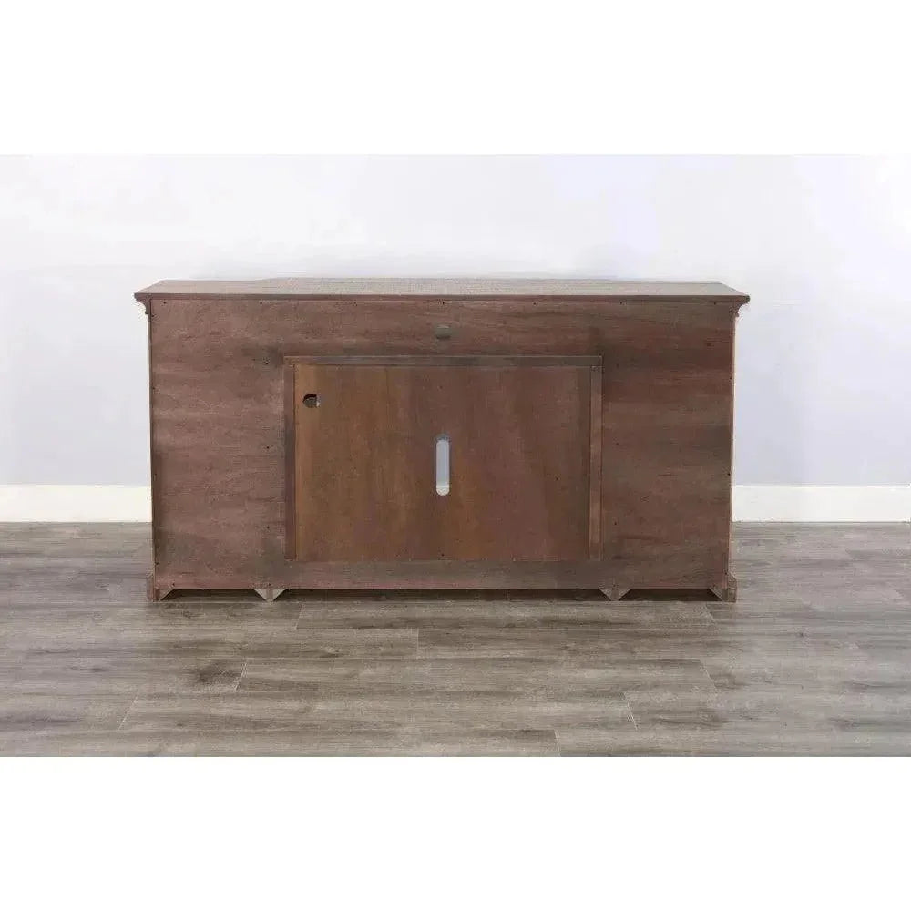 Desert Rock TV Console Only Light Brown - LOOMLAN - Sunny D - TV Stands & Media Centers