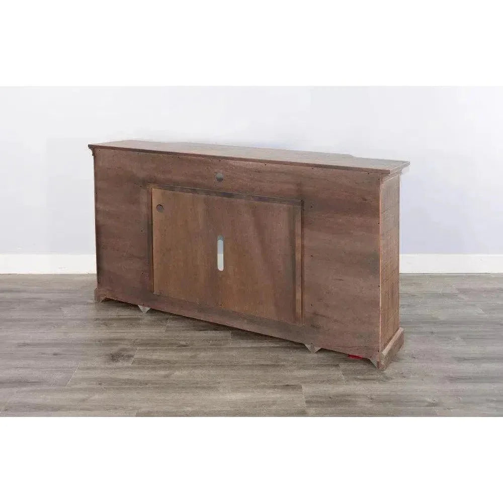Desert Rock TV Console Only Light Brown - LOOMLAN - Sunny D - TV Stands & Media Centers