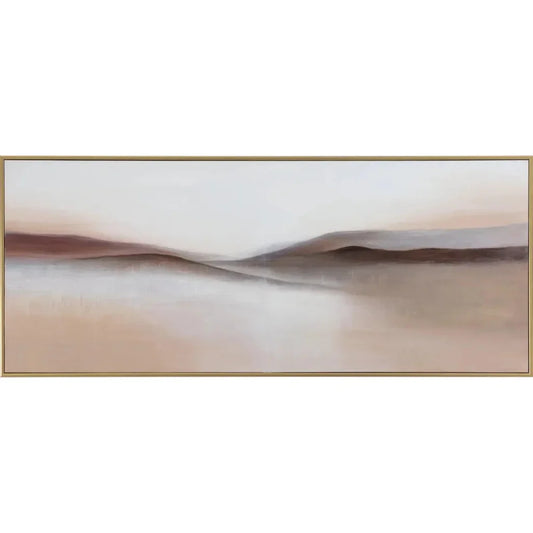 Desert Sands Gold Floater Hand - Painted Wall Art - LOOMLAN - SUNPAN - Canvas Art