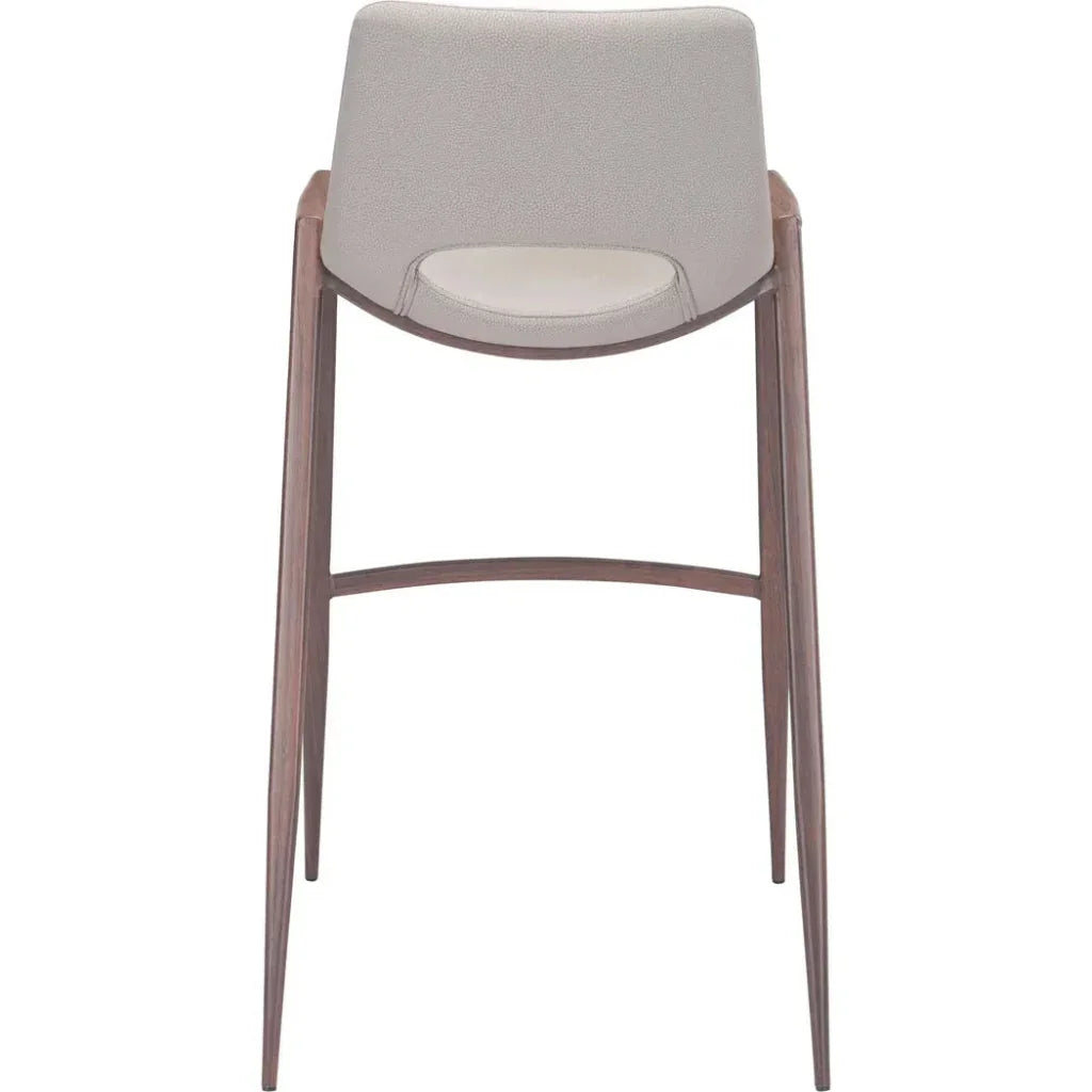 Desi Bar Chair (Set of 2) Beige - LOOMLAN - Zuo Modern - Bar Stools