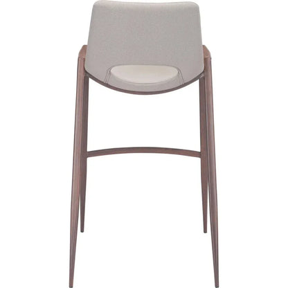 Desi Bar Chair (Set of 2) Beige - LOOMLAN - Zuo Modern - Bar Stools