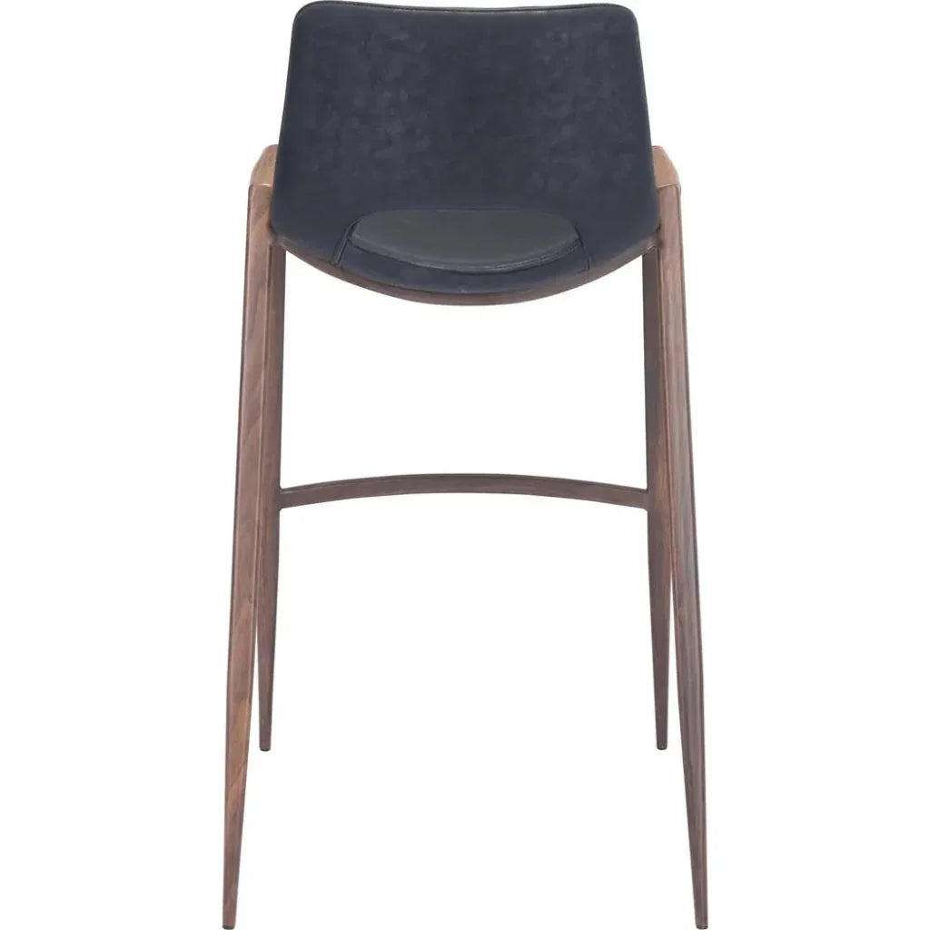 Desi Bar Chair (Set of 2) Black - LOOMLAN - Zuo Modern - Bar Stools