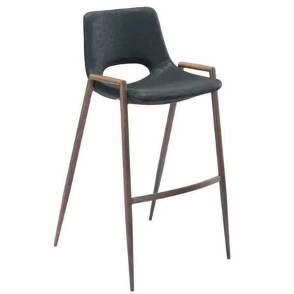 Desi Bar Chair (Set of 2) Black - LOOMLAN - Zuo Modern - Bar Stools