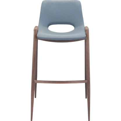 Desi Bar Chair (Set of 2) Gray - LOOMLAN - Zuo Modern - Bar Stools