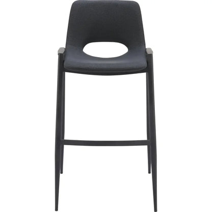 Desi Barstool (Set of 2) Black - LOOMLAN - Zuo Modern - Bar Stools