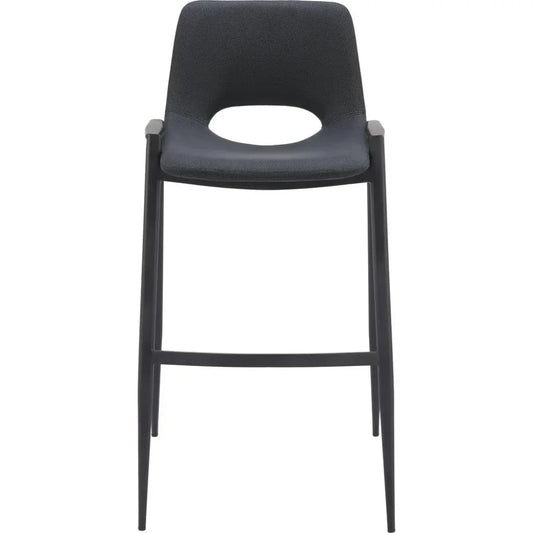 Desi Barstool (Set of 2) Black - LOOMLAN - Zuo Modern - Bar Stools