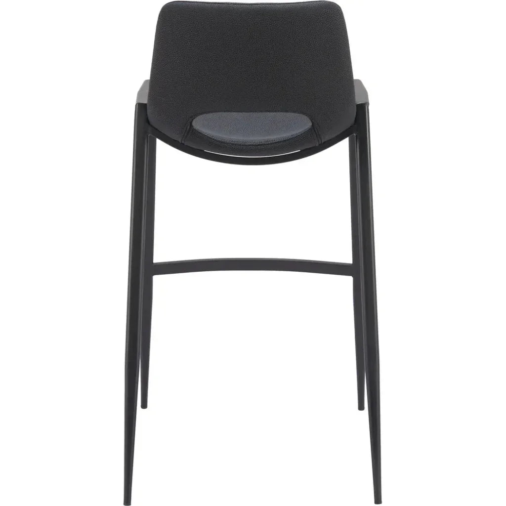Desi Barstool (Set of 2) Black - LOOMLAN - Zuo Modern - Bar Stools