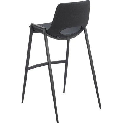 Desi Barstool (Set of 2) Black - LOOMLAN - Zuo Modern - Bar Stools
