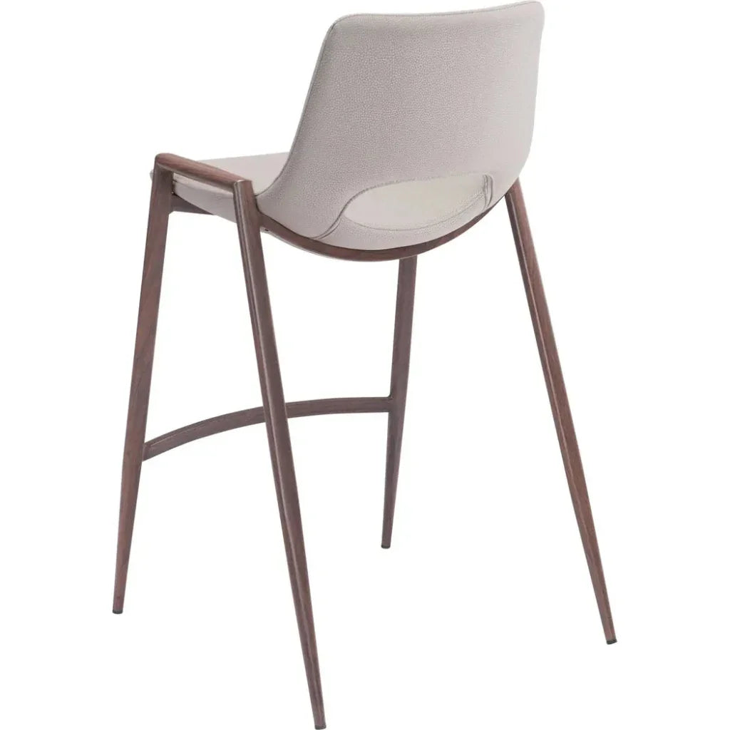 Desi Counter Chair (Set of 2) Beige - LOOMLAN - Zuo Modern - Counter Stools