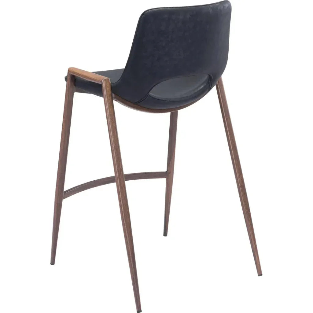 Desi Counter Chair (Set of 2) Black - LOOMLAN - Zuo Modern - Counter Stools