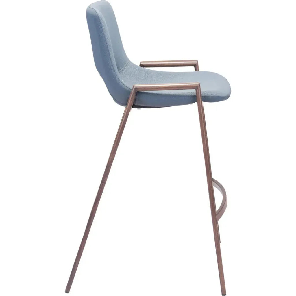 Desi Counter Chair (Set of 2) Gray - LOOMLAN - Zuo Modern - Counter Stools