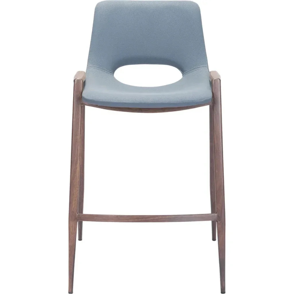 Desi Counter Chair (Set of 2) Gray - LOOMLAN - Zuo Modern - Counter Stools