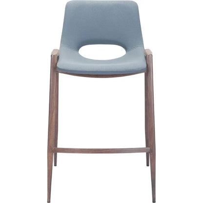 Desi Counter Chair (Set of 2) Gray - LOOMLAN - Zuo Modern - Counter Stools