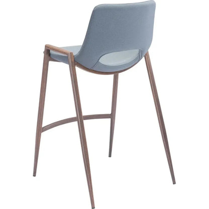 Desi Counter Chair (Set of 2) Gray - LOOMLAN - Zuo Modern - Counter Stools