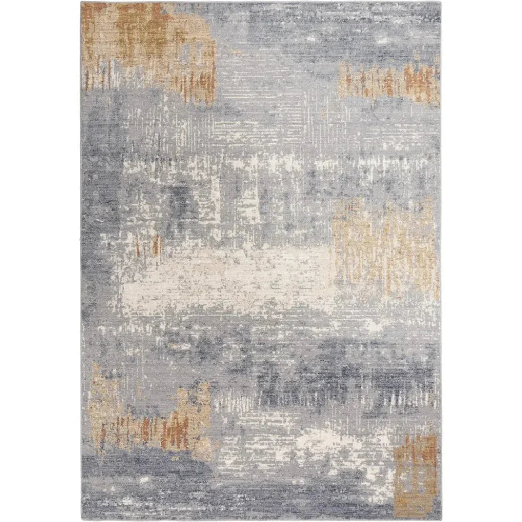 Desk Abstract Gray Large Area Rugs For Living Room - LOOMLAN - LOOMLAN - Area Rugs