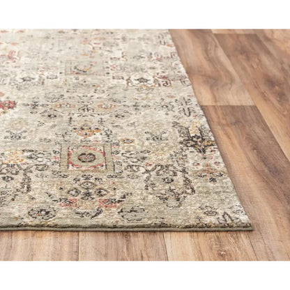 Dess Green/ Beige Large Area Rugs For Living Room - LOOMLAN - LOOMLAN - Area Rugs