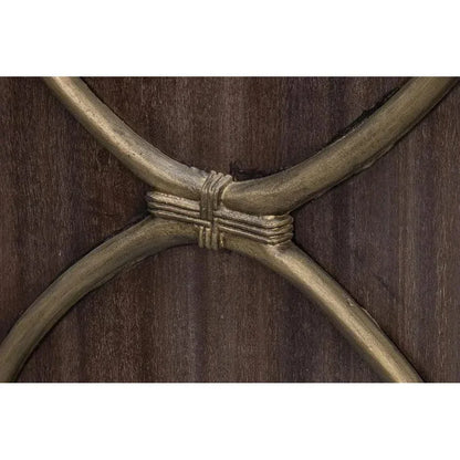 DetailsWood Dark Brown 2 Door Credenza - LOOMLAN - Sarreid - Sideboards
